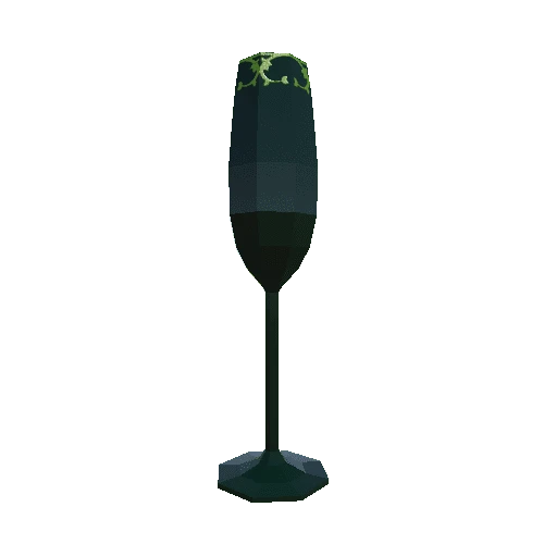 Champagne glass green